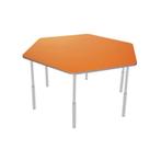 Kleutertafel | Verstelbaar | Zeshoek | Oranje | Voor, Verzenden, Nieuw in verpakking
