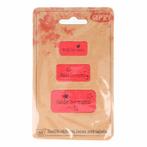 OPRY SKAI-LEREN LABELS MADE BY MAMA - Rood, Verzenden, Nieuw