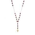 Halsketting - 18 karaat Geel goud - Granaat - Merk:, Sieraden, Tassen en Uiterlijk, Kettingen, Nieuw