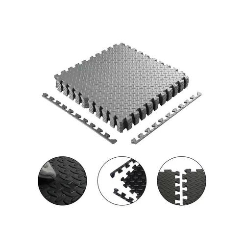 Puzzel vloertegels EVA schuim Grijs 12 mm - 120x120 cm - Set, Tuin en Terras, Tegels en Klinkers, Verzenden