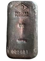 1 kg Degussa zilverbaar, Postzegels en Munten, Edelmetalen en Baren, Verzenden, Zilver