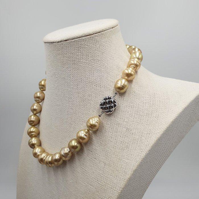 Halsketting Zilver Parel - Zuidzeeparel 15 mm, Sieraden, Tassen en Uiterlijk, Kettingen