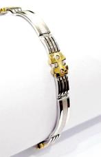 Armband - 18 karaat Witgoud, Geel goud - 0.25ct. tw. Diamant, Sieraden, Tassen en Uiterlijk, Armbanden, Nieuw
