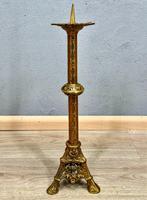 Kandelaar - Messing, Koper - Koper-messing kandelaar - 50 cm, Antiek en Kunst