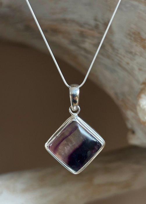 Ketting met hanger - Indonesië Fluoriet (Zonder, Antiek en Kunst, Kunst | Niet-Westerse kunst