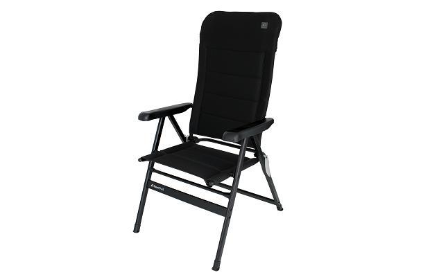 Eurotrail Grenoble Campingstoel Zwart (Kampeer Stoelen), Caravans en Kamperen, Kampeeraccessoires, Nieuw, Ophalen of Verzenden