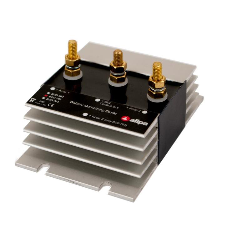 Schottky Diode BCD Batterie Combining Diodeblok, 2 uitgangen, Watersport en Boten, Navigatiemiddelen en Scheepselektronica, Nieuw
