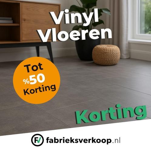 Actie: Vinylvloer tot 50% korting – Beperkte voorraad, Huis en Inrichting, Stoffering | Vloerbedekking, Wit, Crème, Beige, Bruin