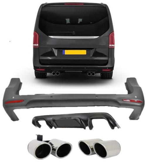 Achterbumper | Mercedes-Benz | Vito 2014- 4d bus / V-klasse, Auto-onderdelen, Carrosserie en Plaatwerk, Nieuw, Mercedes-Benz, Verzenden