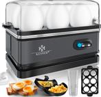 KESSER® Eierkoker - 6 Eieren - 400W - BPA-vrij - Antraciet, Witgoed en Apparatuur, Verzenden, Nieuw