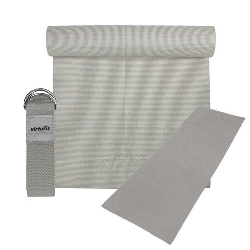 VirtuFit Premium Yoga Kit - 3-Delig - Natural Grey, Sport en Fitness, Fitnessmaterialen, Verzenden