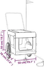 vidaXL Hondenfietstrailer oxford - stof en ijzer - groen  en, Ophalen of Verzenden, Nieuw, VidaXL