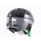 61 62 63 skihelm/snowboardhelm SLOKKER, Black/grey/green, ve, Verzenden, Gebruikt