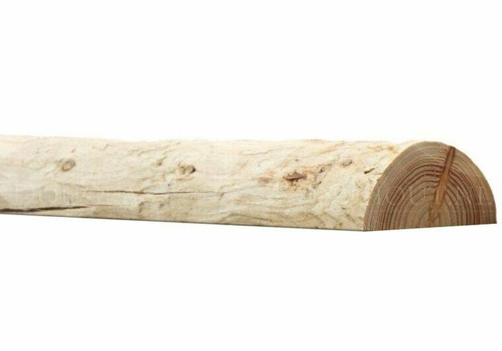 Douglas halfronde palen geschild | Doorsnede 9/10 cm, Len..., Doe-het-zelf en Verbouw, Hout en Planken, Nieuw, Verzenden