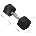 TRUUSK Hexagon Dumbbells Set Van 2 Gietijzeren Dumbbells Set, Verzenden, Nieuw