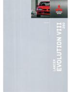2004 MITSUBISHI LANCER EVOLUTION VIII 260 BROCHURE ENGELS, Boeken, Auto's | Folders en Tijdschriften, Nieuw, Author, Mitsubishi