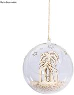 Houten Steekdelen Kribbe 4,5 cm pakje voor 2 bollen, Hobby en Vrije tijd, Ophalen of Verzenden, Nieuw