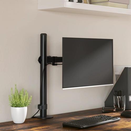 vidaXL Monitorbeugel VESA 75/100 mm zwart staal, Audio, Tv en Foto, Televisie-accessoires, Nieuw, Verzenden