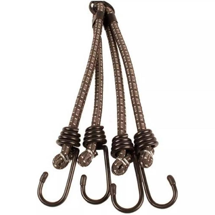 Bibia Snelbinder met 4 armen - Elastisch - 10 mm x 60 cm..., Fietsen en Brommers, Fietsaccessoires | Overige Fietsaccessoires