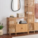 Commode Varanger 93,5x40x80 cm bamboe naturel [en.casa], Verzenden, Nieuw