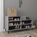 vidaXL Schoenenkast 102x36x60 cm bewerkt hout sonoma grijs, Huis en Inrichting, Verzenden, Nieuw