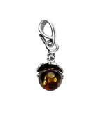 Zilveren Barnsteen vrucht kettinghanger, Sieraden, Tassen en Uiterlijk, Kettinghangers, Verzenden, Nieuw
