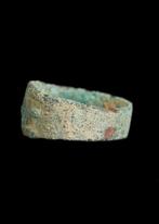 Bactrian Brons Ring met granulatie (Zonder Minimumprijs), Antiek en Kunst