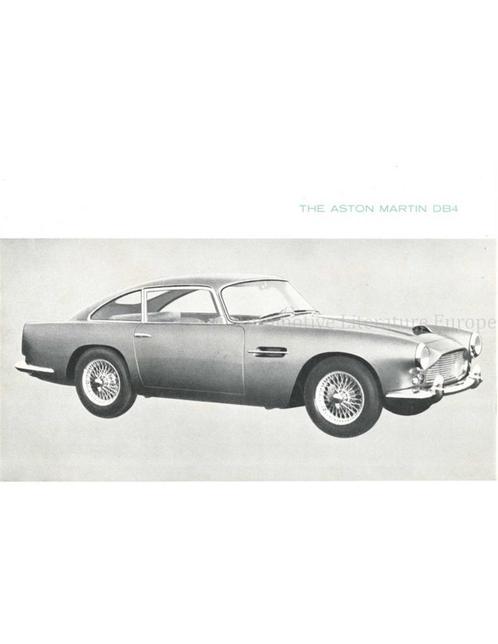 1960 ASTON MARTIN DB4 BROCHURE ENGLISH, Boeken, Auto's | Folders en Tijdschriften
