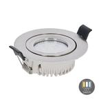 LED Inbouwspot – CCT-Switch – 6W – Zilver - Kantelbaar – Va, Huis en Inrichting, Lampen | Spots, Ophalen of Verzenden, Nieuw