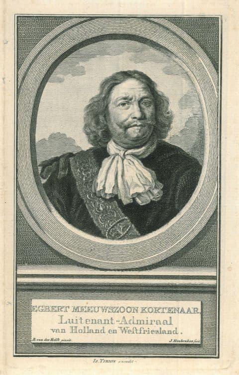 Portrait of Egbert Bartholomeusz Kortenaer, Antiek en Kunst, Kunst | Etsen en Gravures