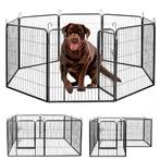 IvoQ Puppyren – Hondenren met 8 panelen 80x60 cm – Hondenben, Verzenden, Nieuw