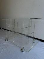 Trolley - Glas - Transparante Plexiglas Trolley