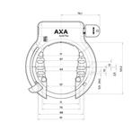 AXA Ringslot met spatbordbevestiging - ART 2 sterren - St..., Ophalen of Verzenden, Nieuw