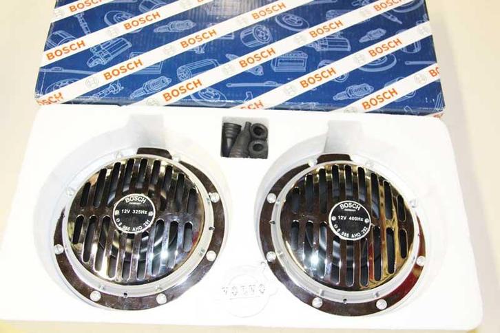 Claxon SET Chrome BOSCH, Auto diversen, Autogereedschap, Ophalen of Verzenden