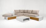 Hoek Loungeset Ibiza Aluminium Wit Beige Datho Outdoor, Verzenden, Nieuw