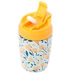 Thermosbeker Oranje Boterbloem RVS - Wit - 380ml NIEUW, Huis en Inrichting, Keuken | Keukenbenodigdheden, Ophalen of Verzenden