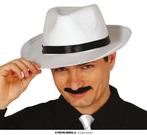 Gangster hoed Pablo wit met zwarte band, Kleding | Dames, Ophalen of Verzenden, Nieuw