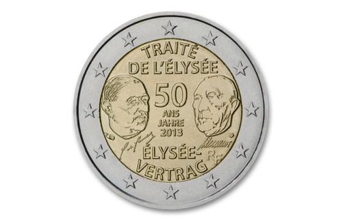 2 euro 50 jaar Elyseé verdrag 2013 - Frankrijk, Postzegels en Munten, Munten | Europa | Euromunten, Verzenden