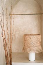 De Rattan Tafellamp - Wit Naturel, Verzenden, Nieuw