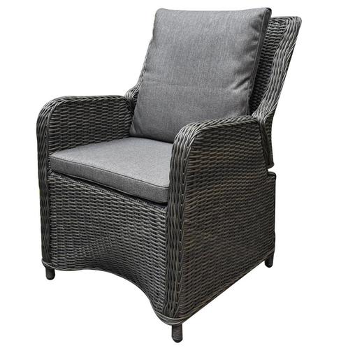 Bilbao premium dining tuinstoel verstelbaar antraciet, Tuin en Terras, Tuinstoelen, Nieuw, Wicker, Ophalen of Verzenden