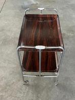 Trolley - Hout, Metaal - Opvouwbare trolley, Antiek en Kunst