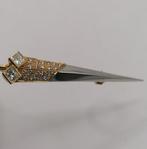 Broche - 18 karaat Geel goud, Witgoud - 0.69ct. tw. Diamant