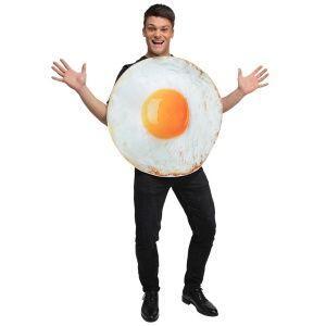 Gebakken ei kostuum, Hobby en Vrije tijd, Feestartikelen, Feestartikel, Nieuw, Verzenden