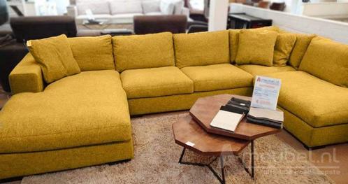 U-Bankstel Sloterdijk - loungebanken - Goud, Huis en Inrichting, Banken | Sofa's en Chaises Longues, Nieuw, Stof