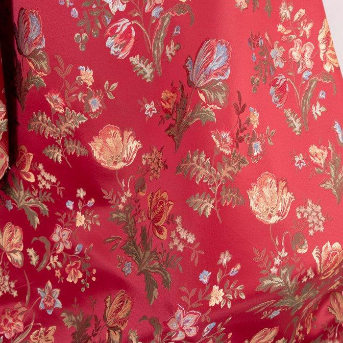 Magnifieke Lampasso Veneziano Bordeaux - Glanzend en, Antiek en Kunst, Antiek | Kleden en Textiel