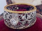 Ring - 18 karaat Geel goud, Witgoud Diamant (Natuurlijk), Nieuw