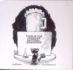 Pentekening Amerika - Bush graf (lijst optie, Tekeningen), Antiek en Kunst, Verzenden