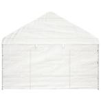 Paviljoen Prieel met dak 4,08x2,23x3,22 m PE wit, Verzenden, Nieuw