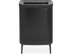 Brabantia Bo Hi Wasmand - 2 x 45 l - 2 Vakken - Matt Black, Verzenden, Zo goed als nieuw