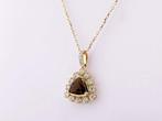 Ketting met hanger - 14 karaat Geel goud - 0.89ct. tw.